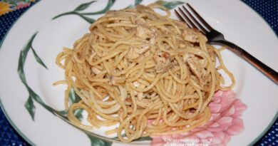 Lemon-Pepper Butter Garlic Chicken Spaghetti