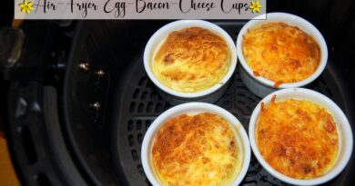 Air-Fryer Egg-Bacon-Cheese Cups