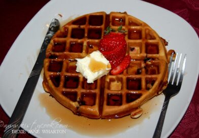 Blueberry And Strawberry Waffles