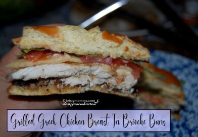 Grilled Greek Chicken Breast In Brioche Buns