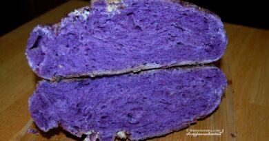 Ube & White Chocolate Sourdough Bread
