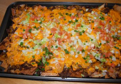 Simple Dinner Idea: Baked Nachos